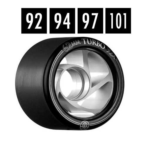 Bones turbo roller skate wheels aftermarket upgrade set of 8