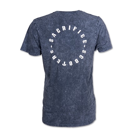 Sacrifice acid navy grey T-shirt