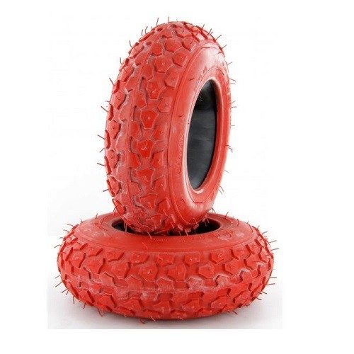 Dirt scooter tyres red