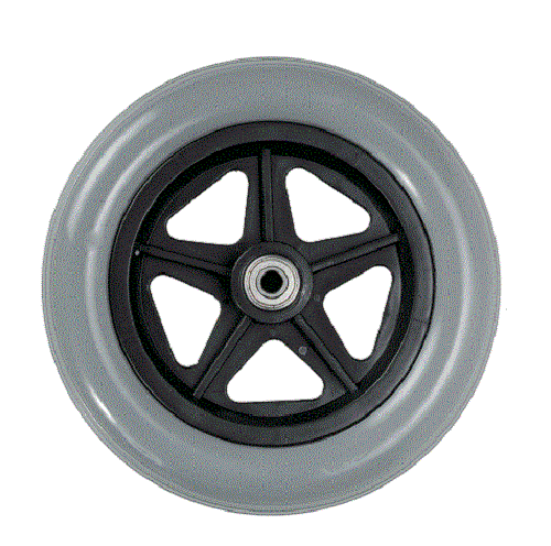 Solid 8" pu replacement 8 x 1 1/4 wheel