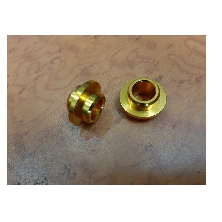 Alloy wheel bearing spacers tapered 10.2 mm wide sold in pairs