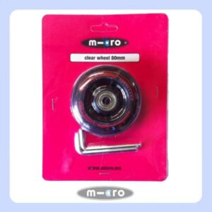 Micro 80 mm clear wheel 
