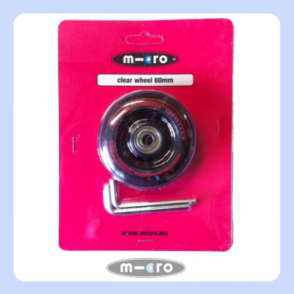 Micro 80 mm clear wheel