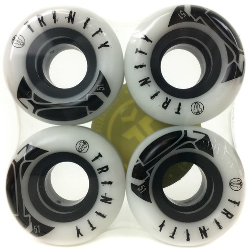 Trinity Wheels 51mm (100a) White with Black Core