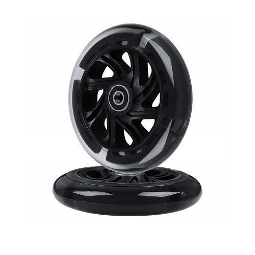 Micro Led black wheels 2pack 120 mm
