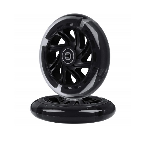Micro Led black wheels 2pack 120 mm