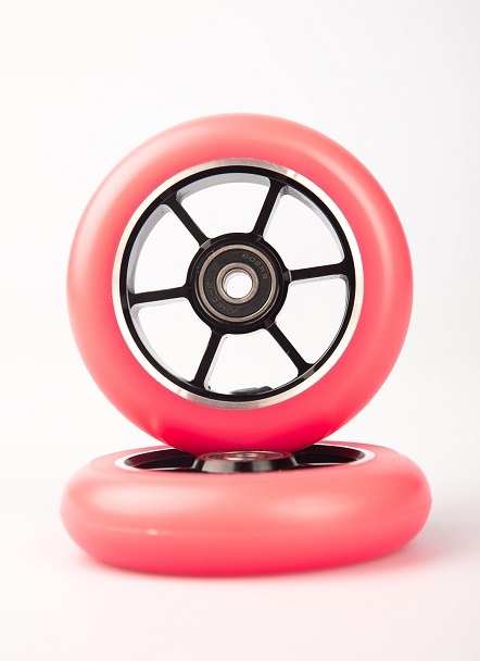 Grit 100 scooter wheels made of 6061 CNC alloy sold in pairs - Image 6