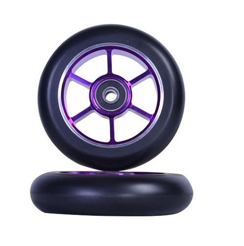 Grit 100 scooter wheels made of 6061 CNC alloy sold in pairs - Image 5