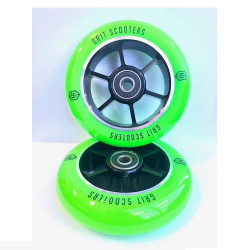 Grit 100 scooter wheels made of 6061 CNC alloy sold in pairs - Image 4