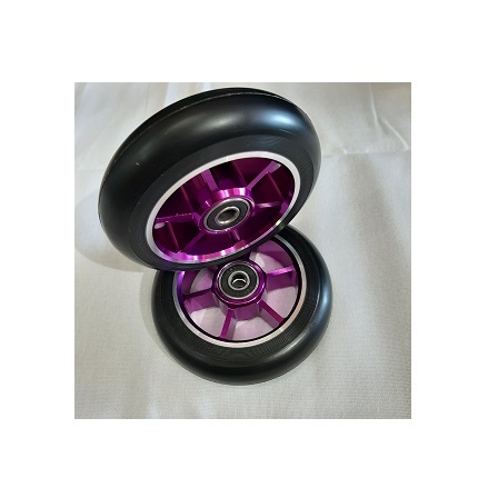 Grit 100 scooter wheels made of 6061 CNC alloy sold in pairs - Image 8