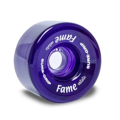 SUREGRIP FAME WHEELS 57MM 95A 8PACK clear purple