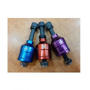 Unfair mini steel pegs with blots and spacer 