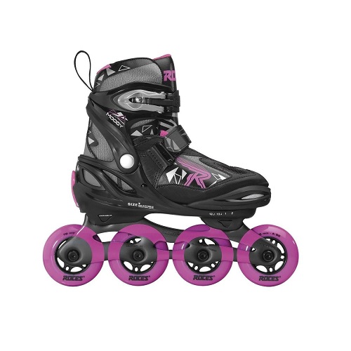 Roces Moody pink/black TIF inline skates adjustable UK 12 to UK 6