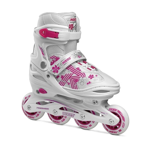 Roces pink white Jokey 3.0 inline skates adjustable