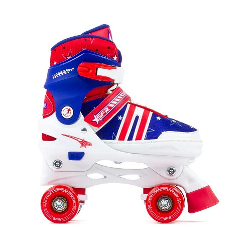SFR SPECTRA KIDS ADJUSTABLE QUAD SKATES – BLUE RED .02