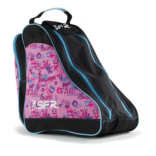SFR pink graffiti skate bag V2