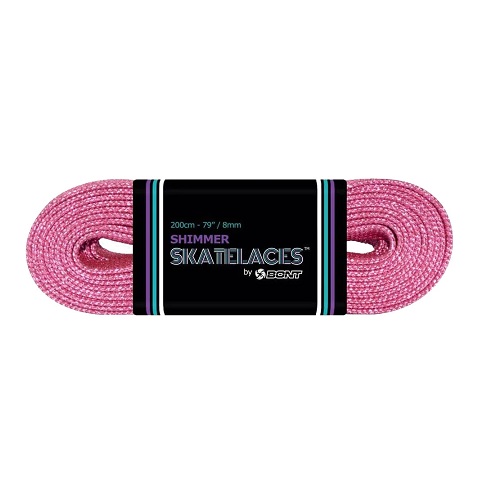 BONT SHIMMER WAXED LACE JELLY BEAN PINK 8MM