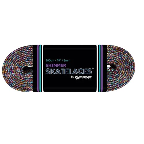 Bont shimmer waxed laces three sizes x 8mm