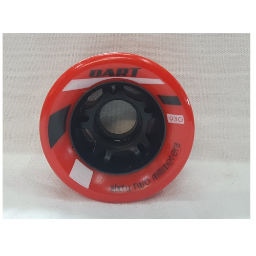 Dart red-black indoor wheels 97a x 40 mm wide set of 8