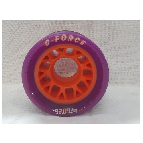 G Force purple orange indoor wheels 88a x 37 mm wide set of 8