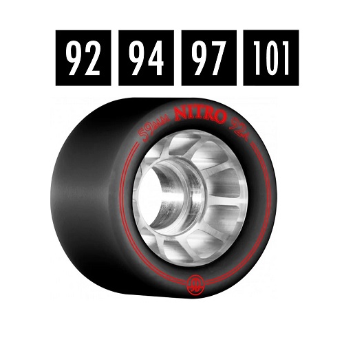 Bones  nitro roller skate wheels aftermarket upgrade set of 8