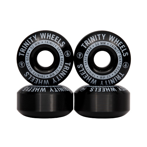 Trinity black V-cut wheels