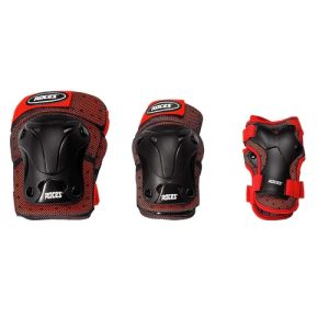 Roces junior red triple pads set
