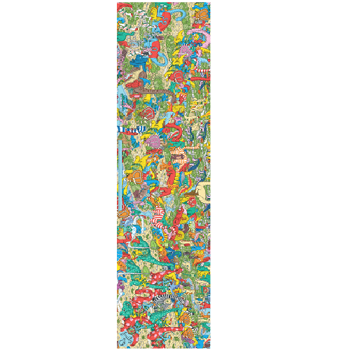 Fruity wheres Wally Adventures grip tape 33''x 9'' - Image 4