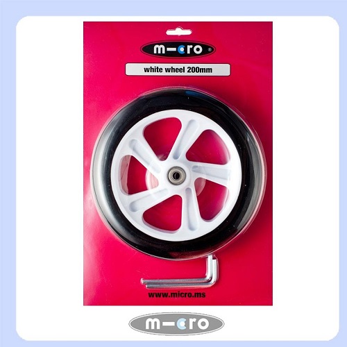Micro 200 mm white wheel to suit Classic scooter