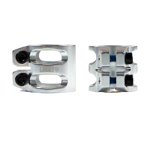 Lucky double bolt polished O/S 34.5 clamp