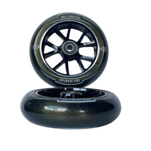 Grit black blue print 120mm x 30mm wheels sold in pairs
