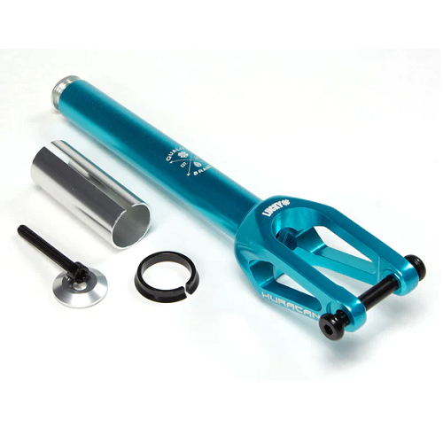Lucky teal blue IHC forks with compression kit