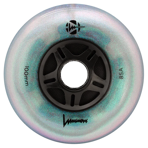 Luminous 100 mm led wheels 6 pack 2 colours