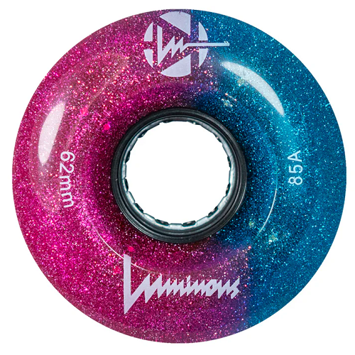 Luminous LED glitter wheels 10 colours 62mm x 85a set of 4 - Image 8