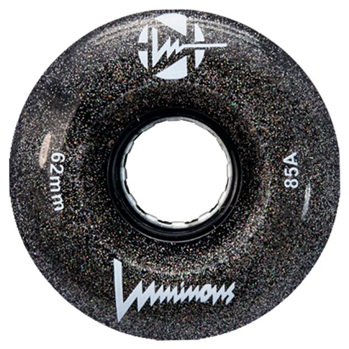 Luminous LED glitter wheels 10 colours 62mm x 85a set of 4 - Image 3