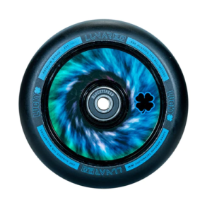 Lucky 110 lunar blue swirl wheels hollow core