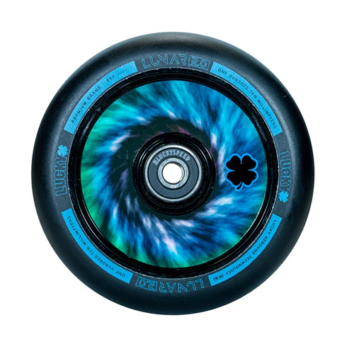 Lucky 110 lunar blue swirl Tie dye wheels (sold in pairs )