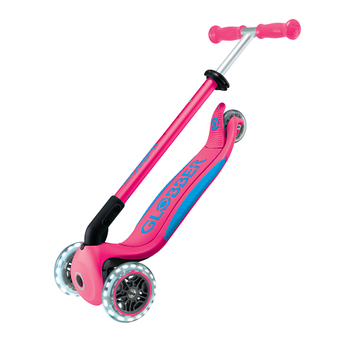 Globber Primo fold plus with LED wheels V2 scooter 4 colours - Image 7