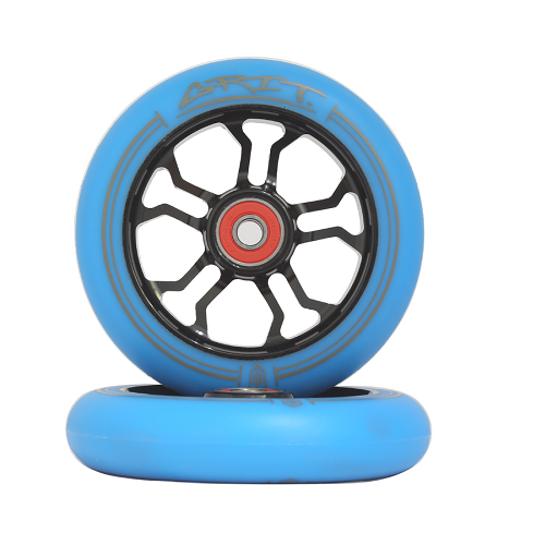 Grit v2 black blue 110 scooter wheels