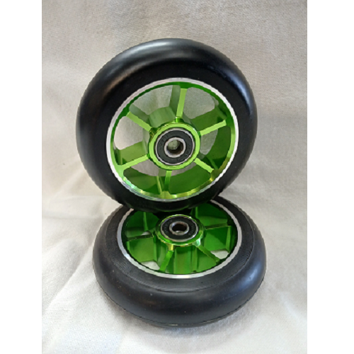 Grit 100 scooter wheels made of 6061 CNC alloy sold in pairs - Image 19