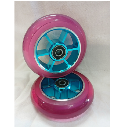 Grit 100 scooter wheels made of 6061 CNC alloy sold in pairs - Image 14