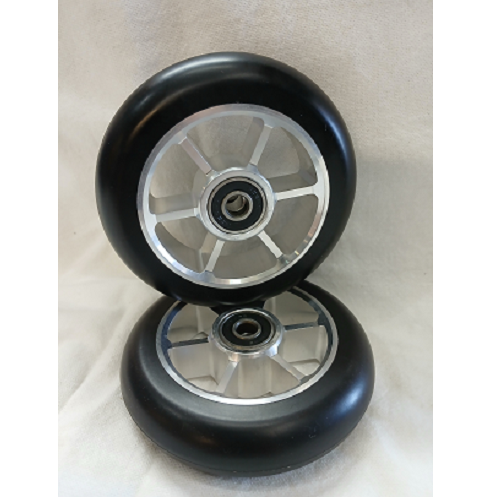 Grit 100 scooter wheels made of 6061 CNC alloy sold in pairs - Image 17