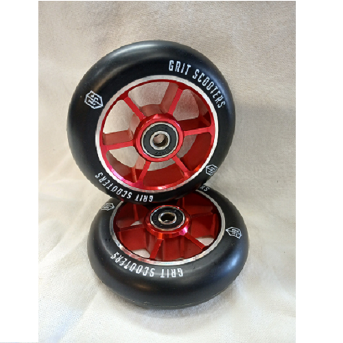 Grit 100 scooter wheels made of 6061 CNC alloy sold in pairs - Image 13