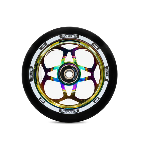 Lucky Quatro neo-black 110 mm pro-scooter wheels sets of 2