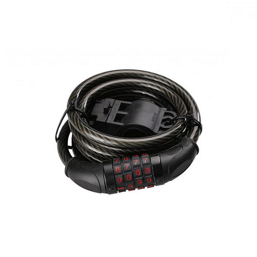 Combination cable lock 8 mm cable